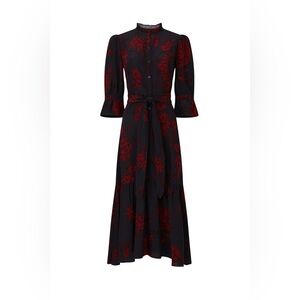 Marissa Webb Collective Navy Floral Shirtdress, size 8